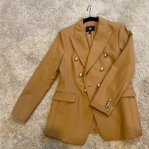 Banana Republic Tan Double-Breasted Blazer